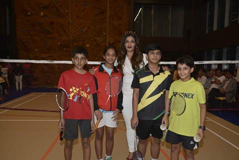 Raveena Tandon at Inauguration of JNIS New Sports Playground