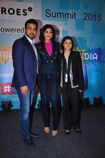 Raj Kundra and Shilpa Shetty at 'Sheroes' Summit 2015