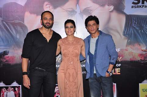 Shah Rukh Khan, Kajol and Rohit Shetty at 2nd Trailer Launch of 'Dilwale'