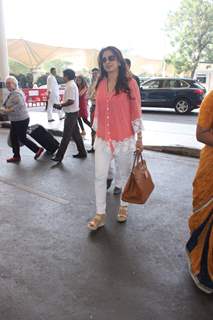Juhi Chawla was snapped at Airport