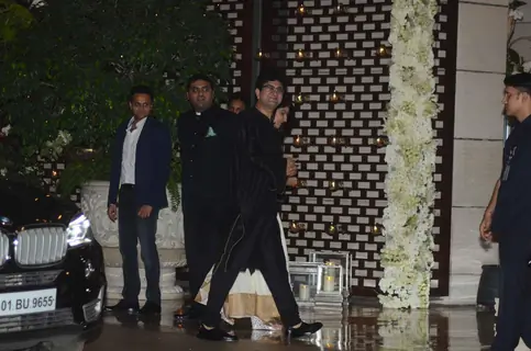 Prasoon Joshi was snapped at Mukesh and Nita Ambani's Bash