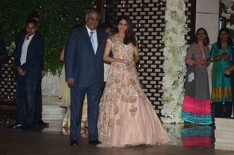 Boney Kapoor and Sridevi at Mukesh and Nita Ambani's Bash