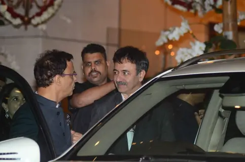 Rajkumar Hirani was snapped at Mukesh and Nita Ambani's Bash