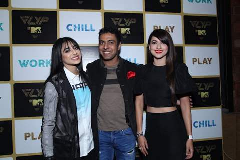 VJ Bani,Ranveer Brar and Gauuhar Khan at MTV - FLYP Launch