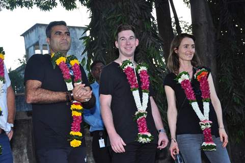 DJ Hardwell and Shailendra Singh at Magic Bus Charity Event