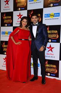 Gurmeet and Debina at Big Star Entertainment Awards