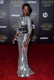 Lupita Nyongo at Premiere of 'Star Wars: The Force Awakens'