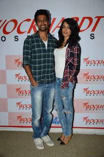 Vicky Kaushal and Sarah Jane Dias at Wockhardt Hospital