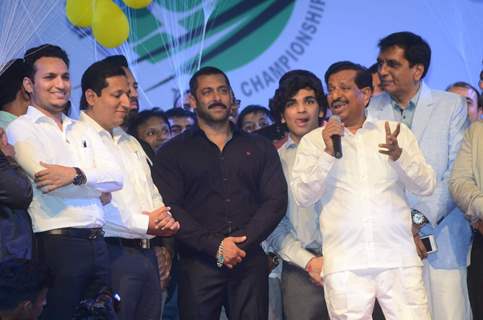 Superstar Salman Khan at Women's Tennis Championship Opening Ceremony