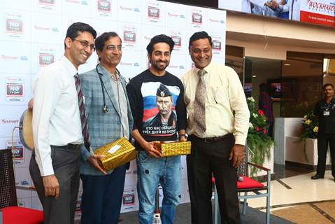 Ayushmann Khurrana at Wockhardt Hospital for NO TV day