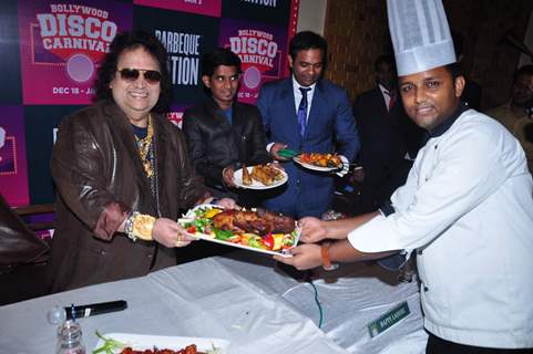 Bappi Lahiri at Barbeque Nation's 'Bollywood Disco Carnival'