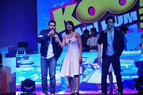 Tusshar Kapoor, Aftab Shivdasani and Gauahar Khan at Song Launch of 'Kya Kool Hain Hum3'