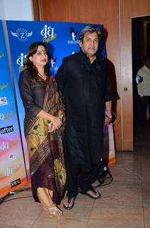 Mahesh and Medha Manjrekar at Promotions of Marathi Film 'Bandh Nylon Che'