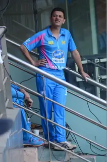 Kabir Sadana at Mumbai Heroes Corporate Cricket Match