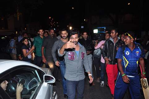 Salman Khan and Nikhil Dwivedi Snapped post Dinner