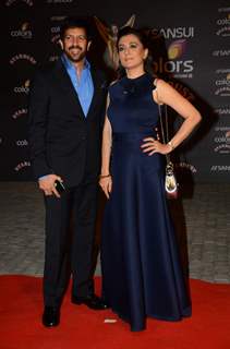 Kabir Khan and Mini Mathur at Stardust Awards