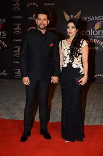 Aftab Shivdasani and Nin Dusanj at Stardust Awards