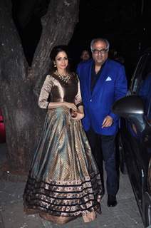 Sridevi and Boney Kapoor at Anil Kapoor's Birthday Bash