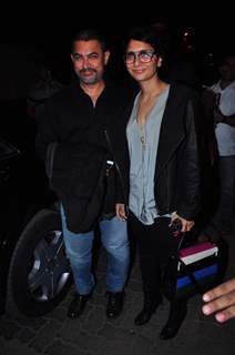 Aamir Khan and Kiran Rao at Anil Kapoor's Birthday Bash