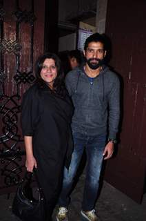 Farhan Akhtar and Zoya Akhtar at Anil Kapoor's Birthday Bash