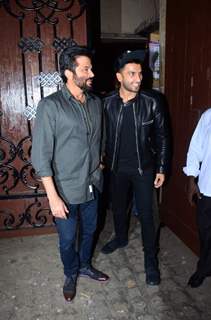 Anil Kapoor and Ranveer Singh at Anil Kapoor's Birthday Bash