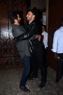 Anil Kapoor and Ranveer Singh at Anil Kapoor's Birthday Bash