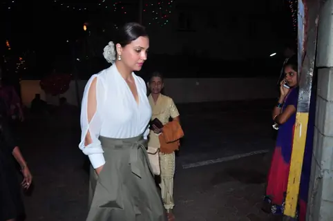 Lara Dutta was snapped on Christmas Eve