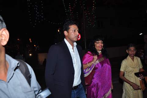 Mahesh Bhupathi was snapped on Christmas Eve