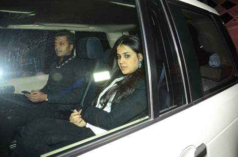 Riteish Deshmukh and Genelia Dsouza were snapped at Jackky Bhagnani's Birthday Bash