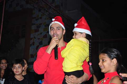 Varun Dhawan Celebrated Christmas with Orphanage Kids