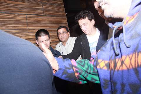 Sajid Nadiadwala was snapped at Aamir Khan's Dinner party