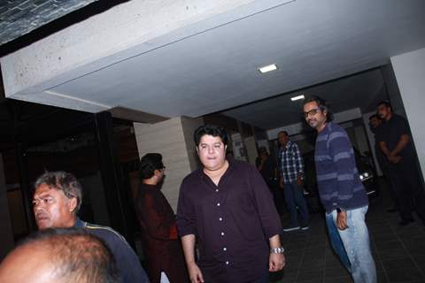 Sajid Khan was snapped at Aamir Khan's Dinner party