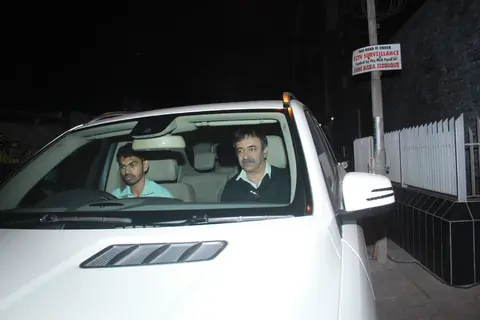 Rajkumar Hirani was snapped at Aamir Khan's Dinner party