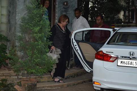 Helen was snapped at Sadhana Shivdasani's residence