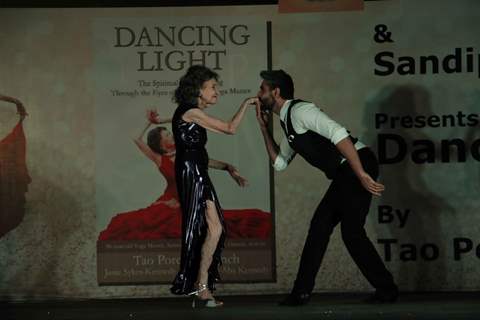 Sandip Soparkar Shakes a Leg with Tao Porche Lynch at Launch of her autobiographu - 'Dancing Light'