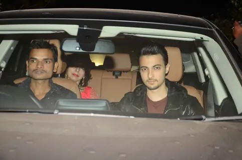 Aayush Sharma at Salman Khan's Birthday Bash