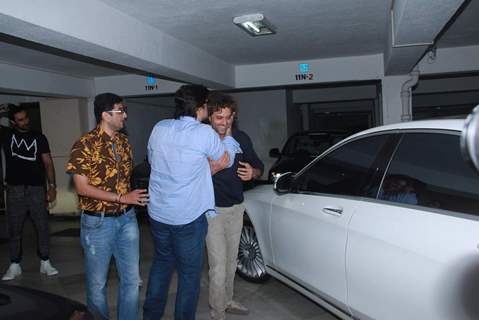 Goldie Behl and Hrithik Roshan at Sameer Nair's Party