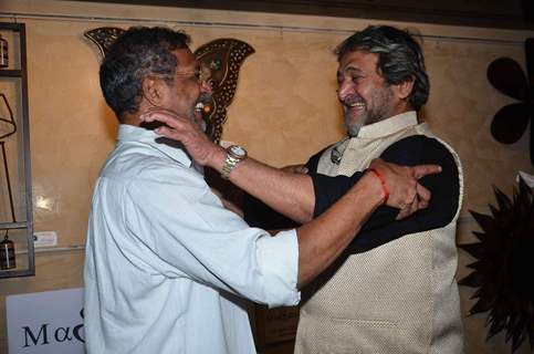 Mahesh Manjrekar and Nana Patekar at Premiere of Marathi Movie 'Natsamrat'