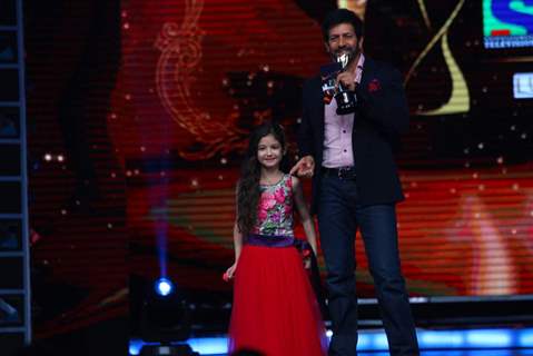 Kabir Khan and Harshaali Malhotra at Guild Awards 2015