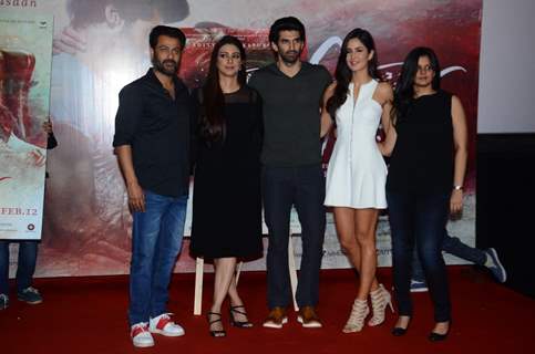 Abhishek Kapoor, Tabu, Katrina and Aditya Roy Kapur at Trailer Launch of 'Fitoor'