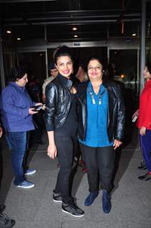 Priyanka Chopra and Madhu Chopra Snapped at Airport