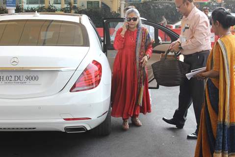 Jaya Bachchan Snapped at Airport