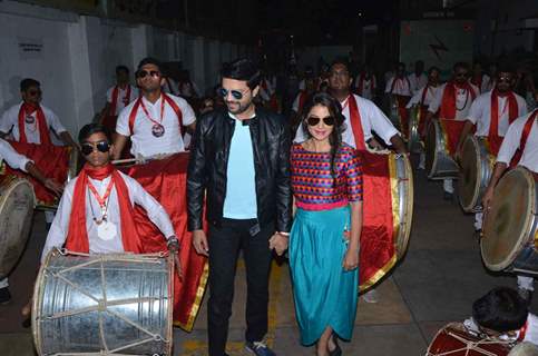 Ankush Choudhary and Urmila Kanetkar's Grand Entry at Music Launch of Marathi Movie 'Guru'