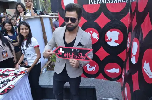 Rithvik Dhanjani attends Narsee Monjee College's 'He for She' Event