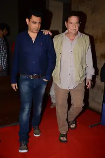 Salim Khan attends Special Screening of Wazir at Lightbox