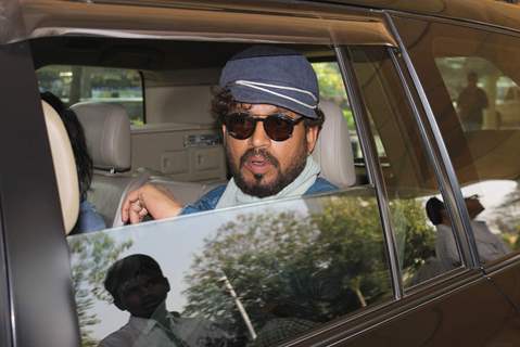 Irrfan Khan Snapped in his Cool New Look at Airport