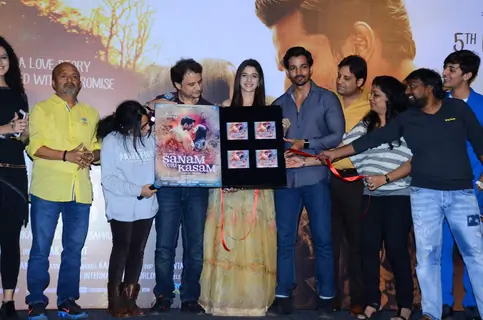 Harshvardhan Rane and Mawra Hocane at Music Launch of 'Sanam Teri Kasam'