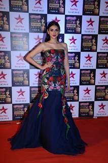 Aditi Rao Hydari poses for the media at 22nd Annual Star Screen Awards