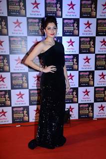 Kanika Kapoor in Sherina Dalamal at the 22nd Annual Star Screen Awards