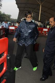 Amitabh Bachchan was snapped at Airport